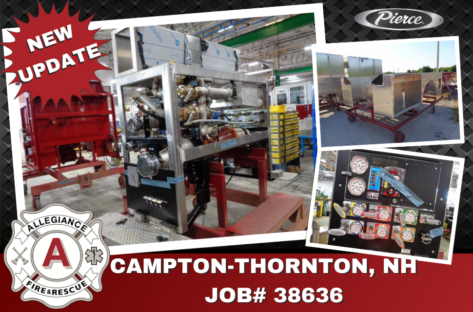 Campton-Thornton FD's new Tanker is in production. The pump house is in pump assembly this week.