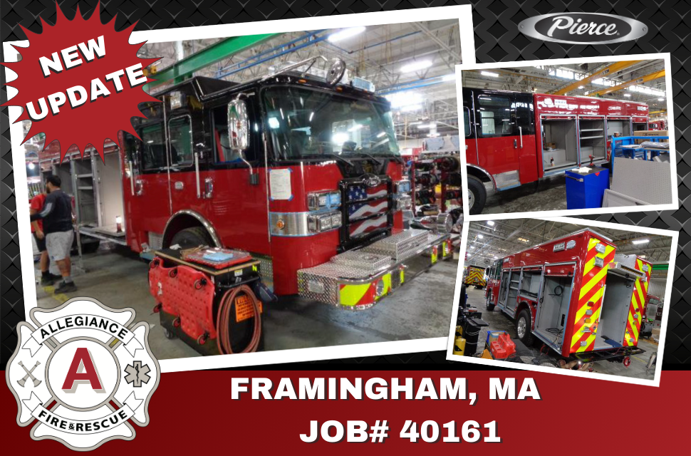 Framingham FD's apparatus continues production. It has begun final assembly this week.