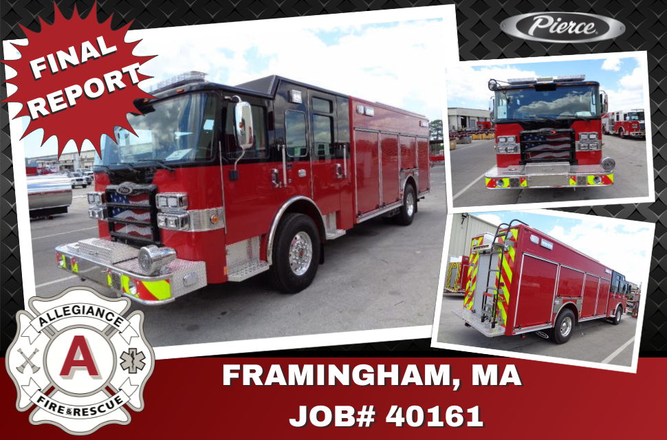 Framingham Fire Department's apparatus is almost complete!