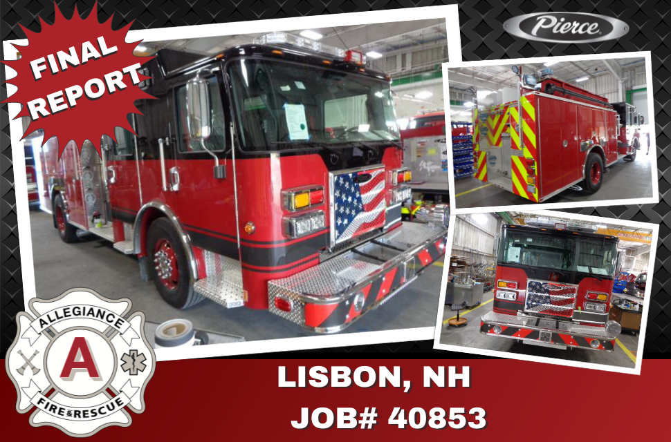 Lisbon Fire Department's Pumper is almost done!