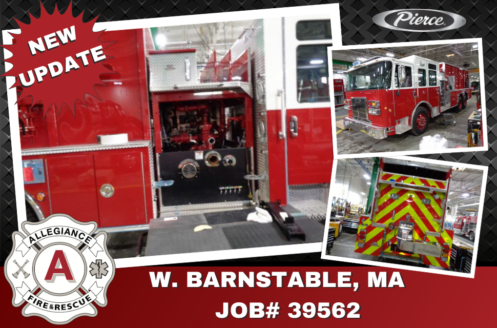 West Barnstable FD's Pumper is in final assembly.